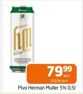 Pivo Herman Muller 5% 0.5l