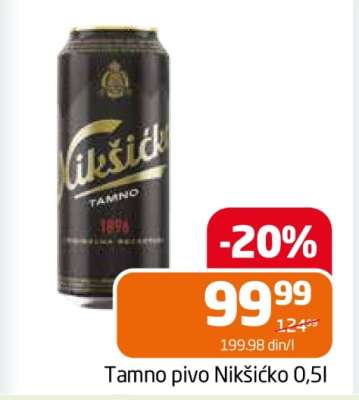 Tamno pivo Nikšićko 0,5l