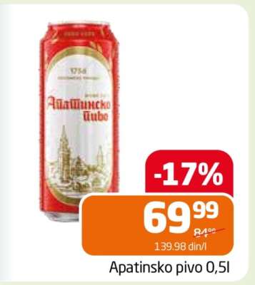 Apatinsko pivo 0,5l
