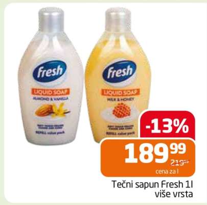Tečni sapun Fresh 1l više vrsta
