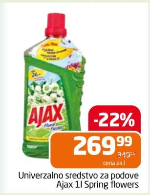 Univerzalno sredstvo za podove Ajax 1l Spring flowers