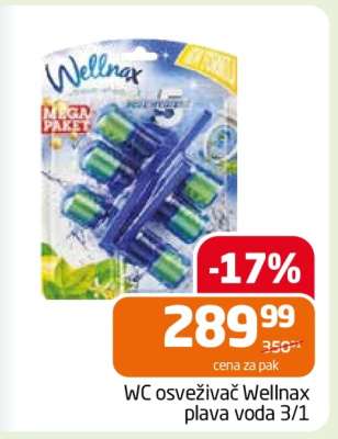 WC osvěživač Wellnax plava voda 3/1