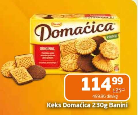 Keks Domaćica 230g Banini