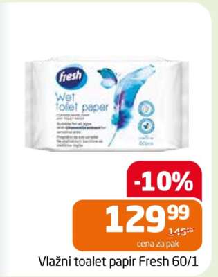 Vlažni toalet papir Fresh 60/1