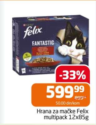 Hrana za mačke Felix multipack 12x85g
