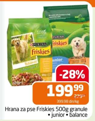 Hrana za pse Friskies 500g granule