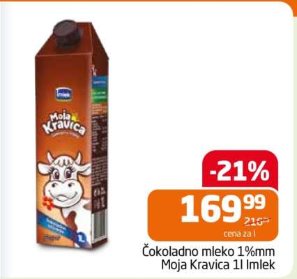 Čokoladno mleko 1%mm Moja Kravica 1l Imlek