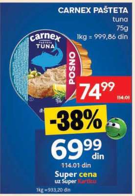 CARNEX PAŠTETA