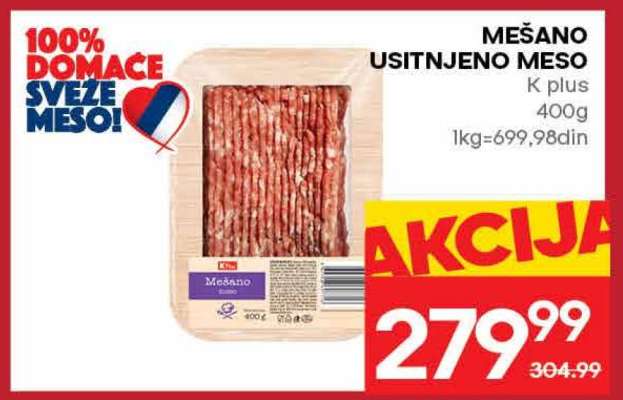 MEŠANO UŠITNJENO Meso