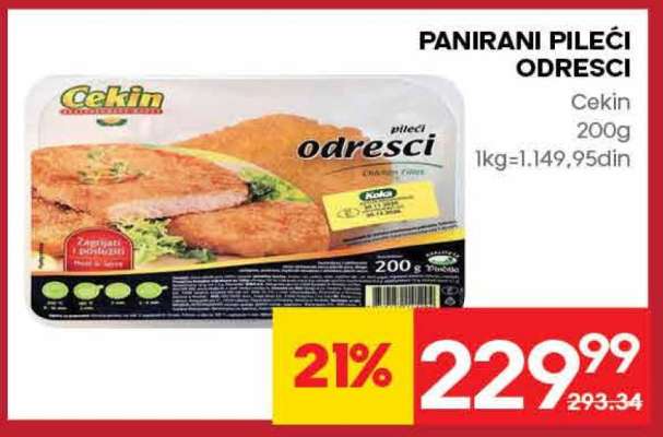 Panirani pileći odresci