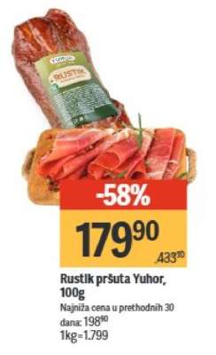 Rustik pršuta Yuhor 100g