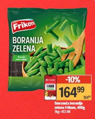 Smrznuta boranija zelena Frikom 400g