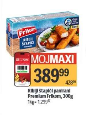 Riblji štapići panirani premium Frikom 300g