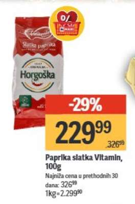 Paprika slatka Vitamin 100g