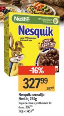 Nesquik cereallje Nestle, 225g