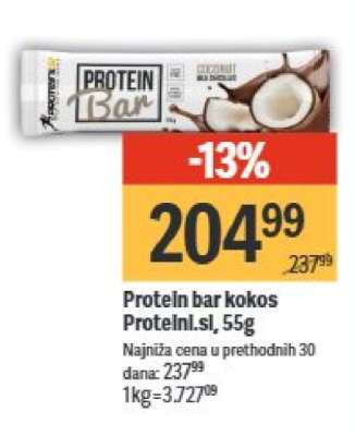 ProteIn bar kokos ProteinI.sl, 55g