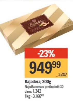 Bajadera 300g