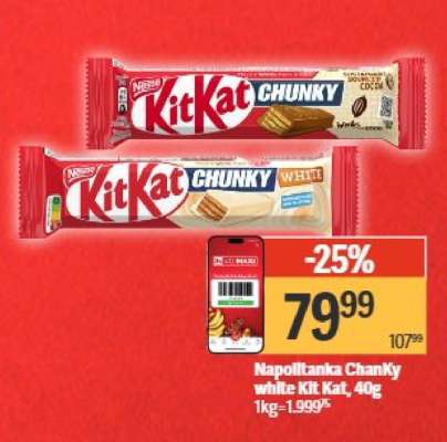 Napolitanka Chanky white Kit Kat 40g