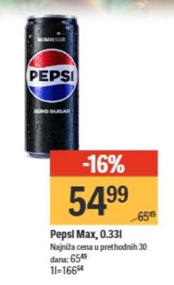 Pepsi, Max, 0.33l
