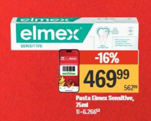 Pasta Elmex Sensitive, 75ml