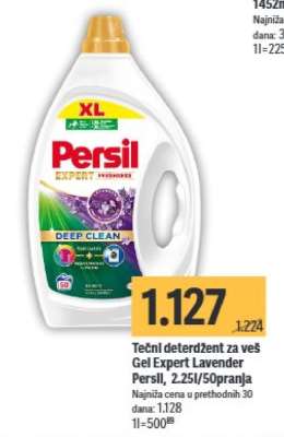 Tečni deterdžent za veš Gel Expert Lavender Persil, 2.25l/50pranja