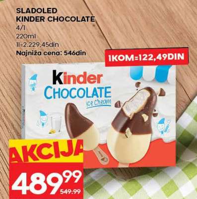SLADOLED KINDER CHOCOLATE
