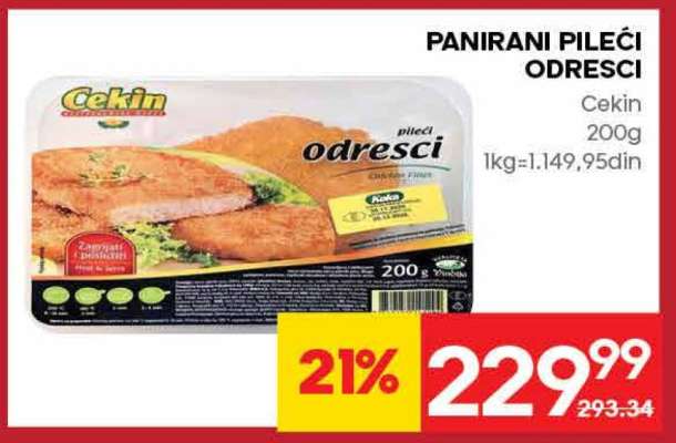 Panirani pileći odresci