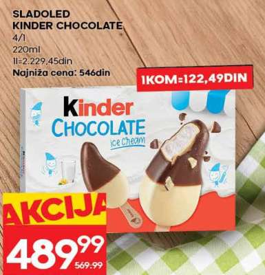 SLADOLED KINDER CHOCOLATE