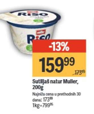 Sutlijaš natur Muller, 200g