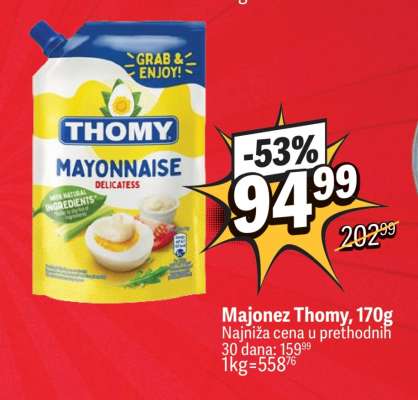 Majonez Thomy, 170g