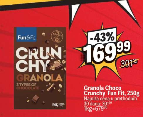 Granola Choco Crunchy Fun Fit, 250g