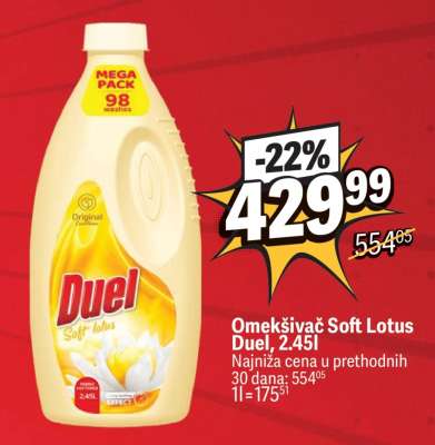 Omekšivač Soft Lotus Duel, 2.45l