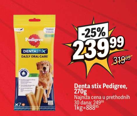 Denta stix Pedigree 270g