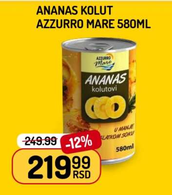 ANANAS KOLUT AZZURRO MARE 580ml