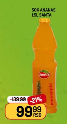 Sok Ananas 1.5L Santa