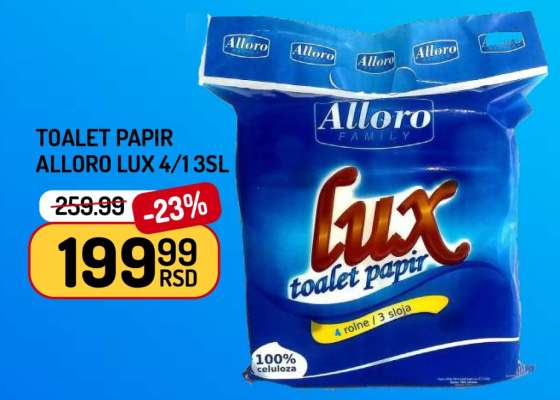 Toalet Papir Alloro Lux 4/13SL