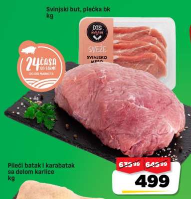 Svinjski but, plećka bk