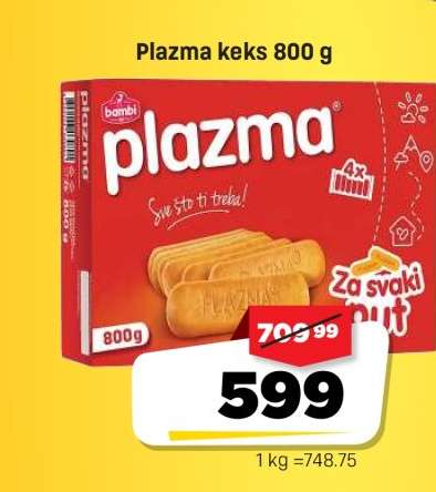 Plazma keks 800 g