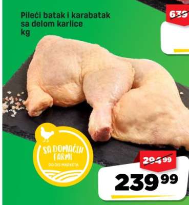 Pileći batak I karabatak sa delom karlice