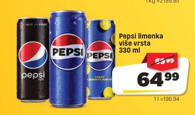 Pepsi limenka više vrsta 330 ml