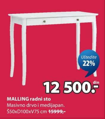 MALLING radni sto
