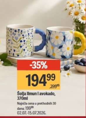 Šolja Ilmun I avokado, 370ml