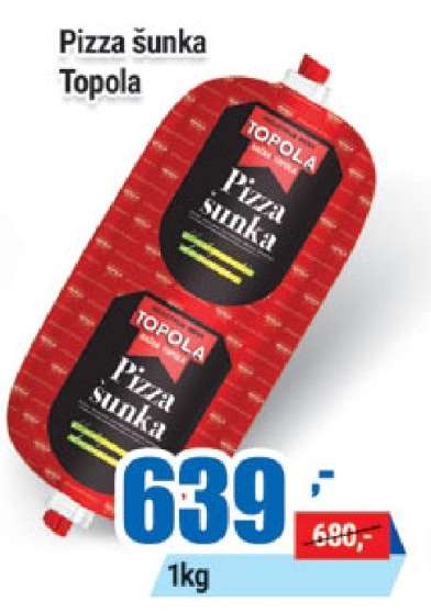 Pizza šunka Topola