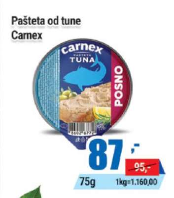 Pašteta od tune Carnex