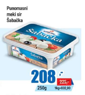 Punomasni meki sir Šabačka