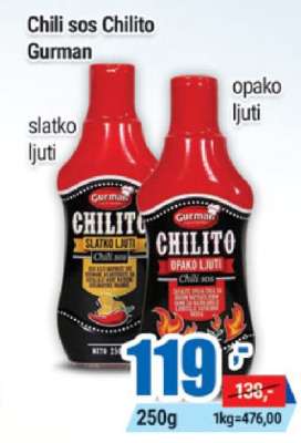 Chili sos Chilito Gurman