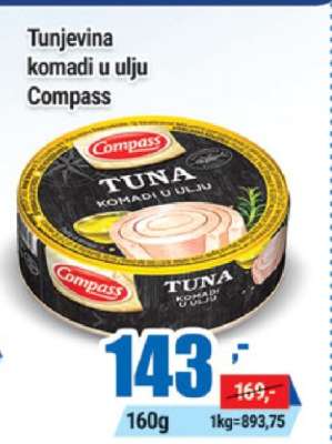 Tunjevina komadi u ulju Compass