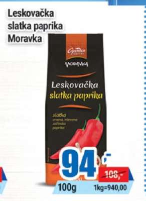 Leskovačka slatka paprika Moravka