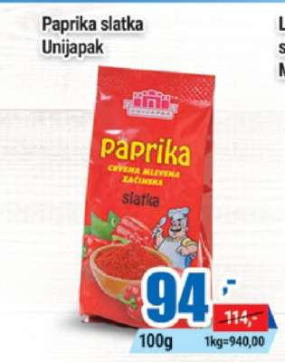 Paprika slatka Unijapak