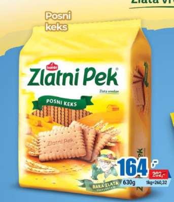 Zlatni Pek Posni Keks